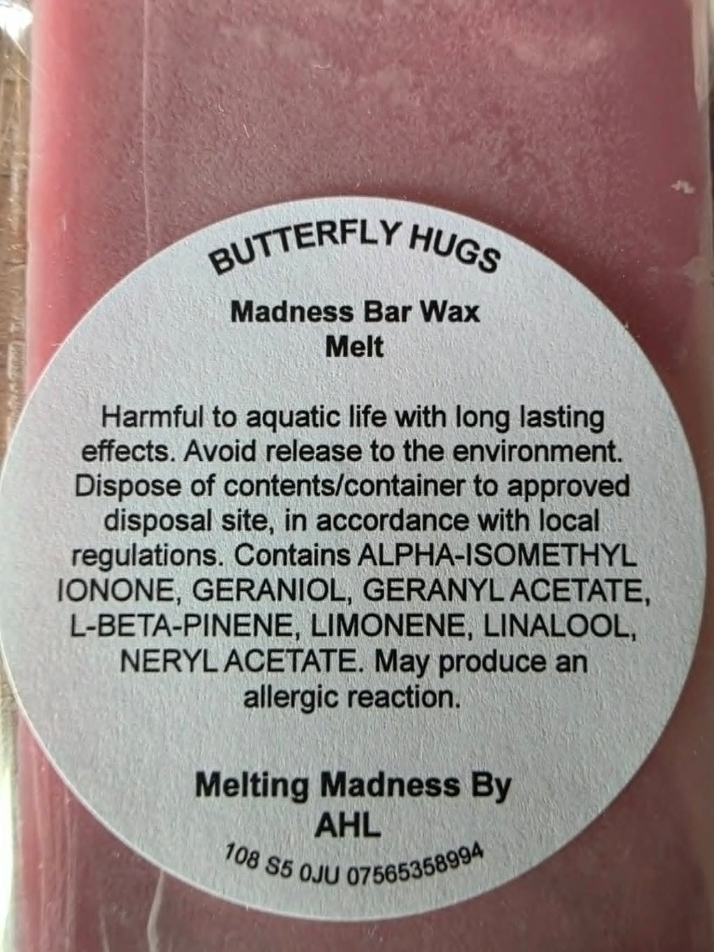 Butterfly Hugs Madness Bar