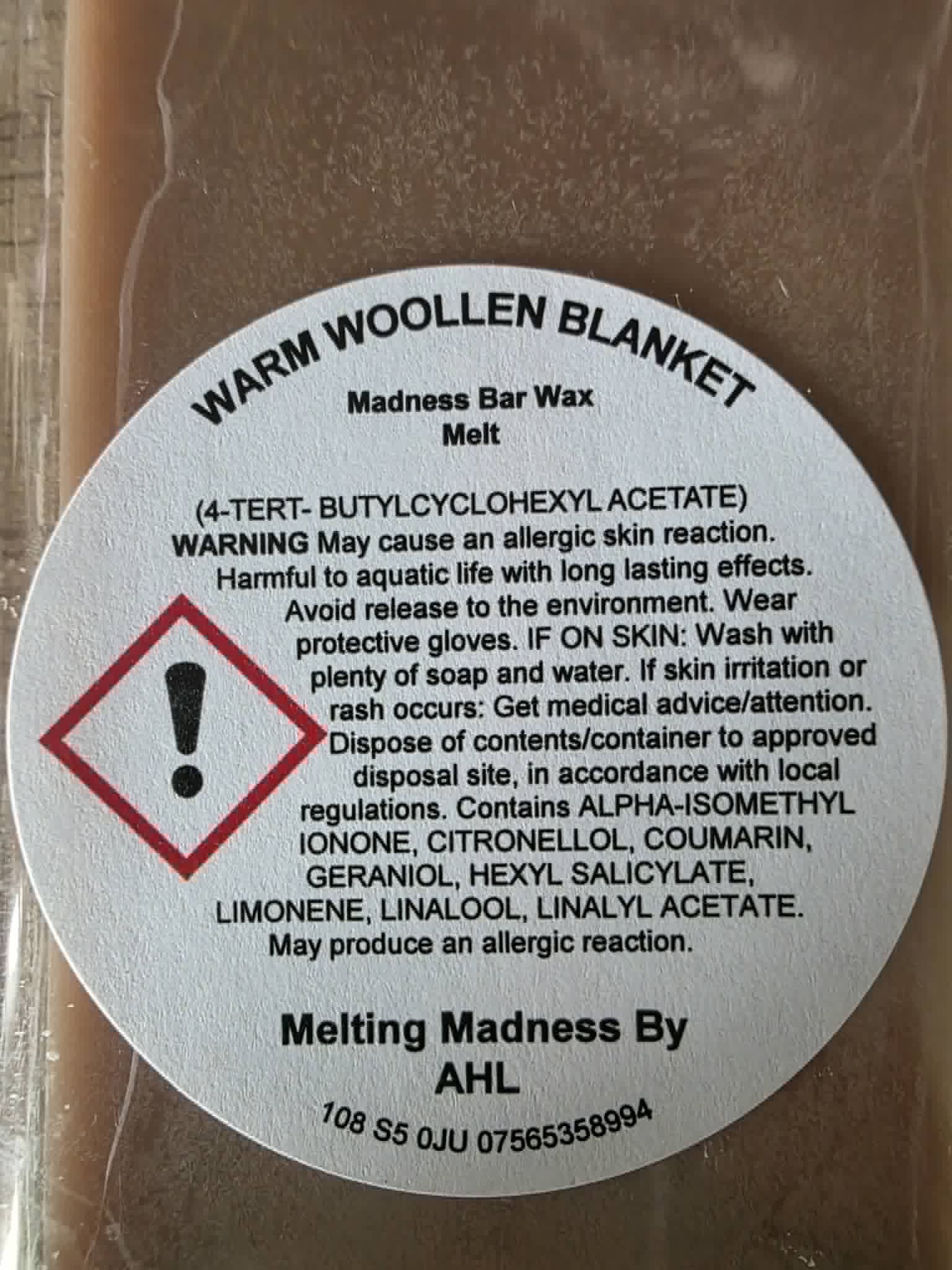 Warm Woolen Blanket Madness Bar