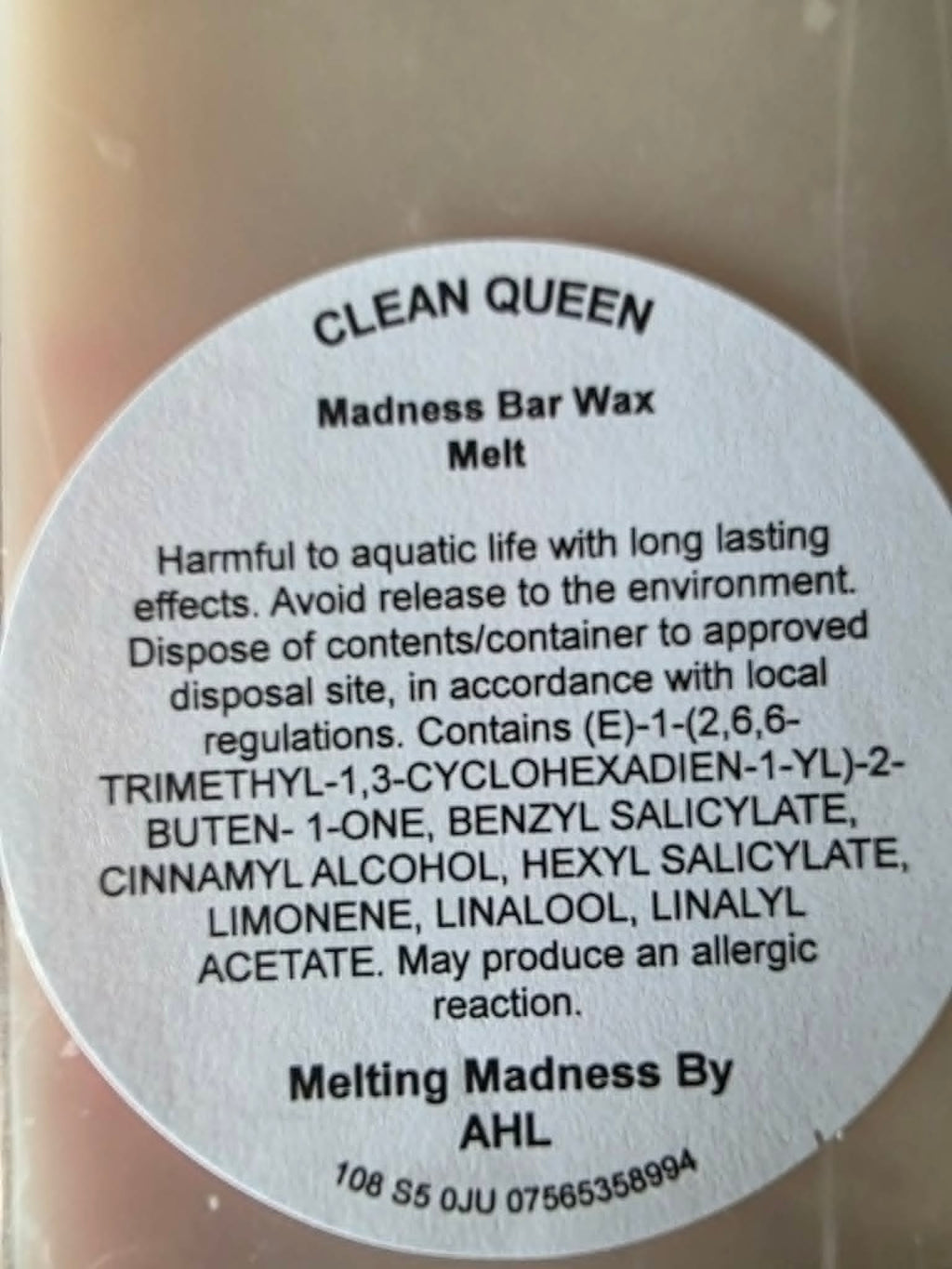 Clean Queen Madness Bar