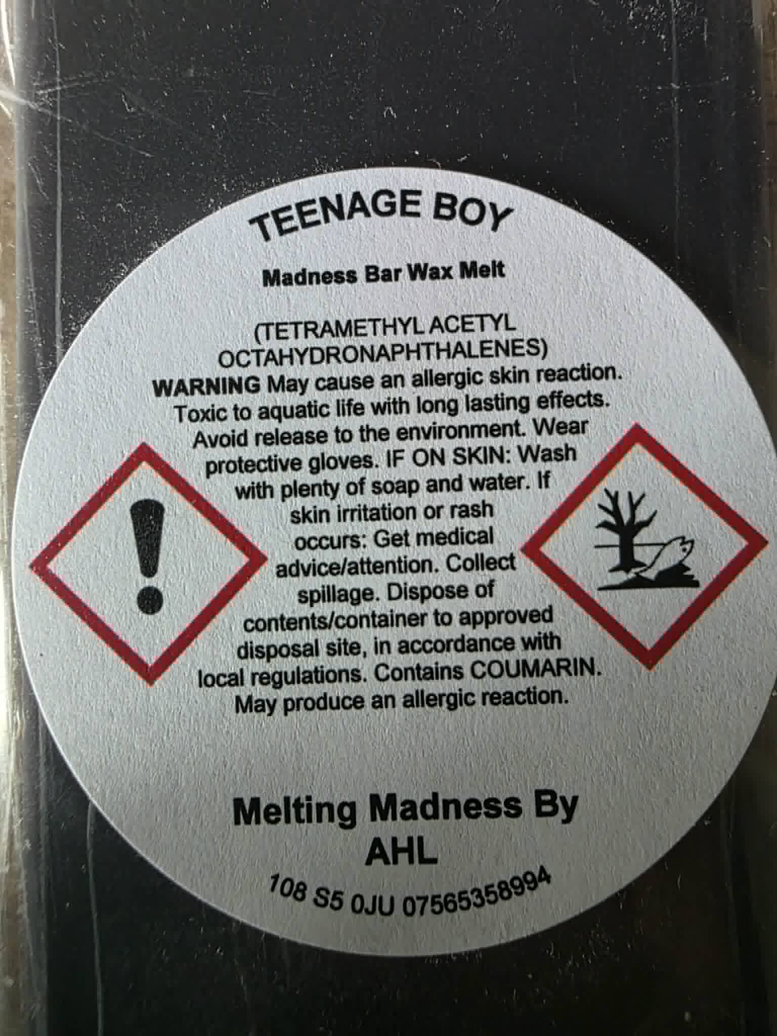 Teenage Boy Madness Bar