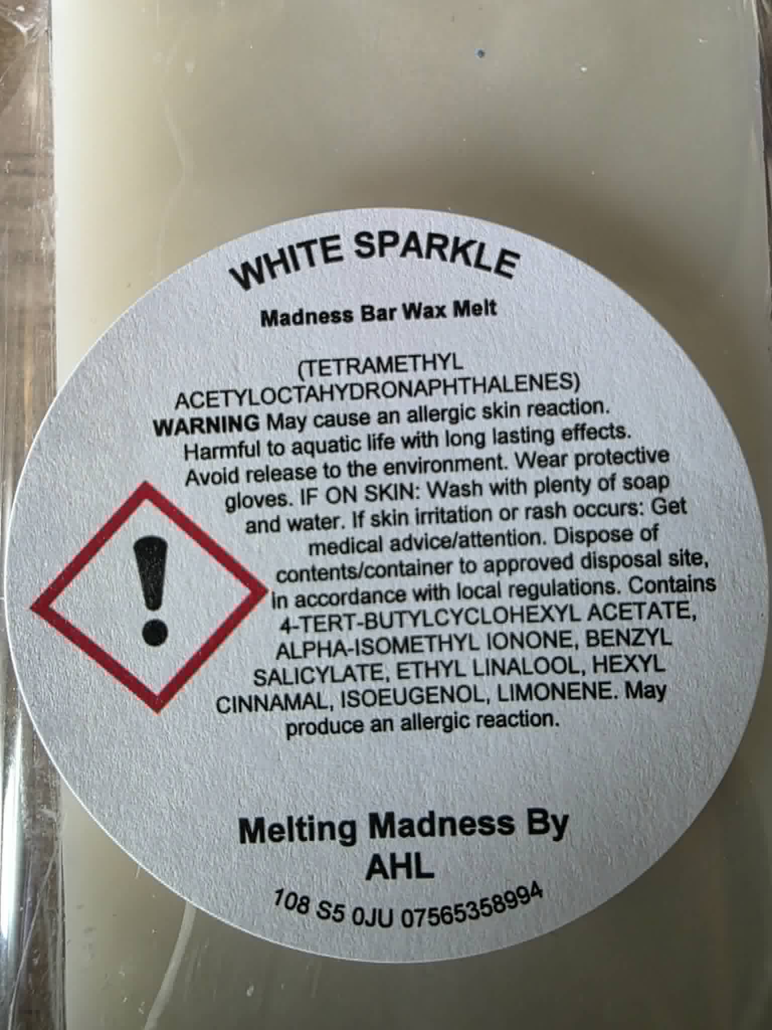 White Sparkle Madness Bar