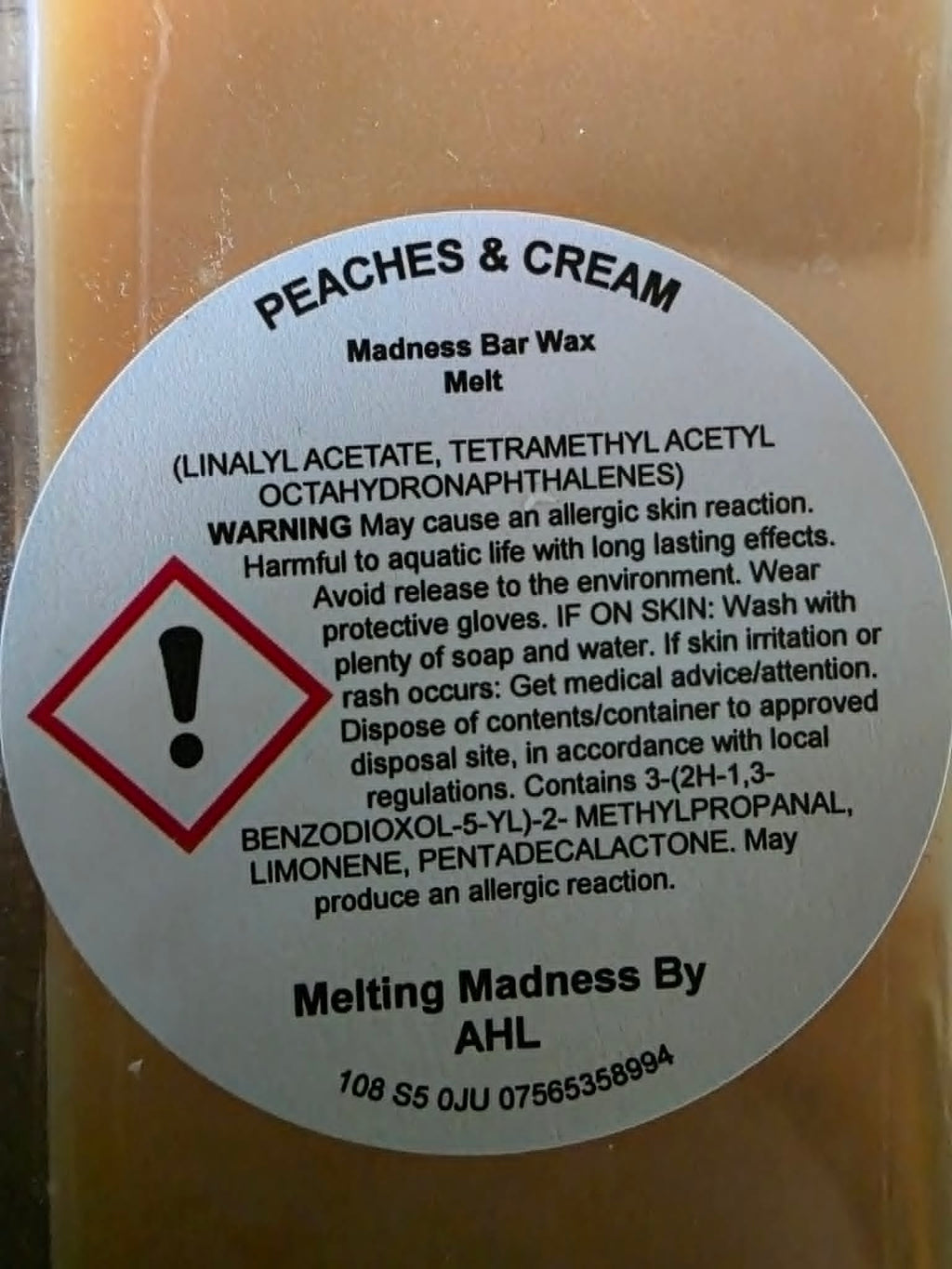 Peaches & Cream Madness Bar