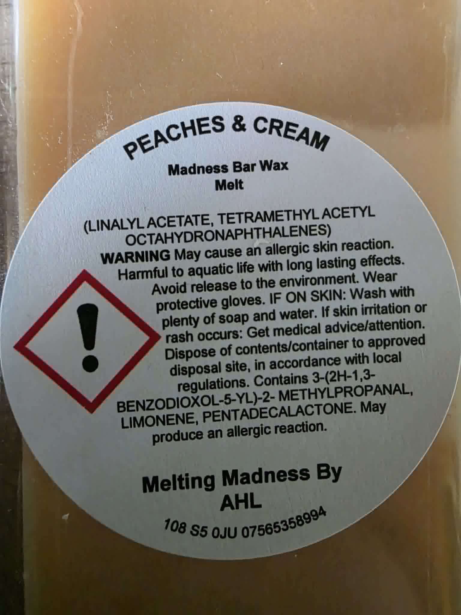 Peaches & Cream Madness Bar