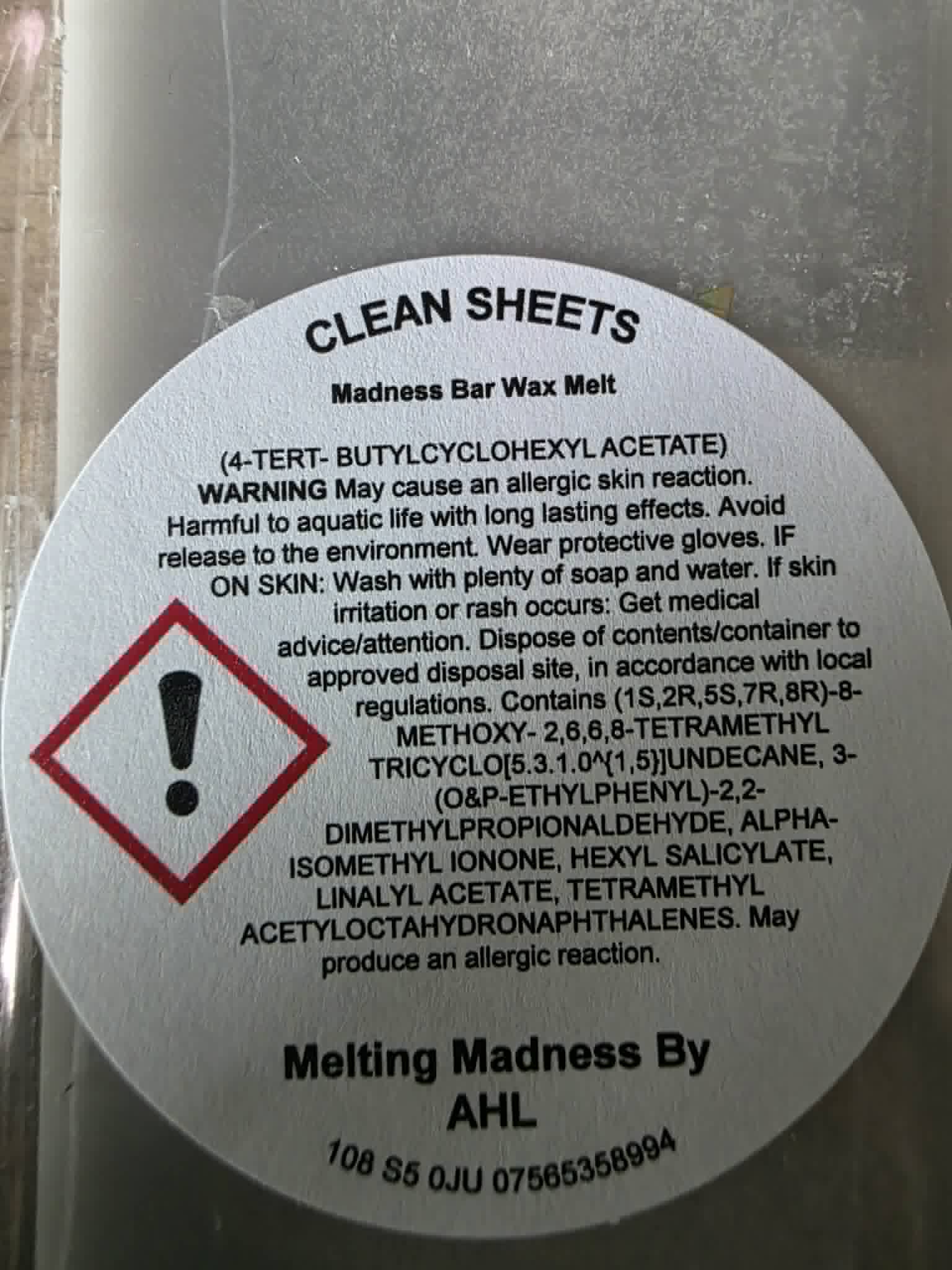 Clean Sheets Madness Bar