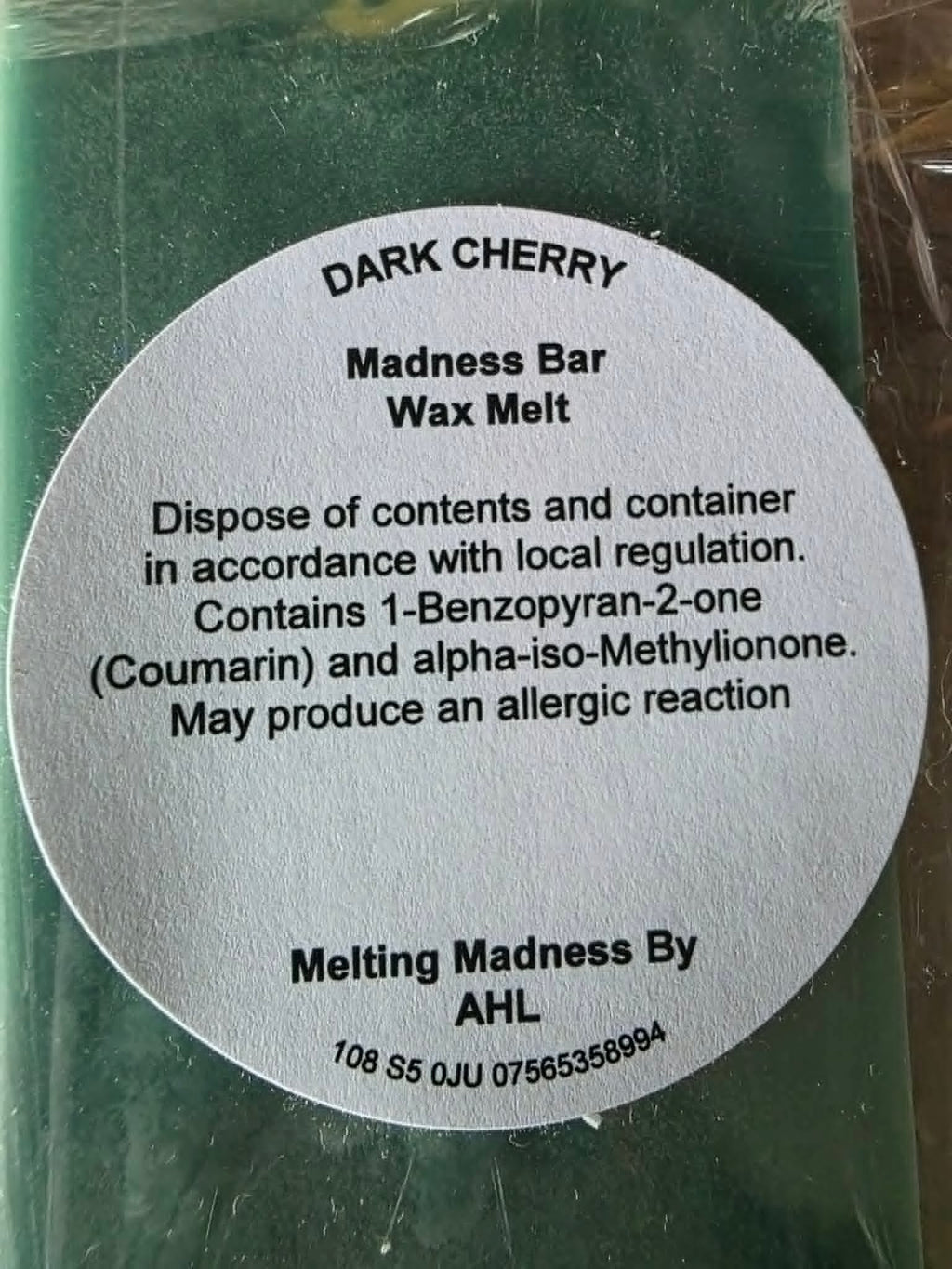 Dark Cherry Madness Bar